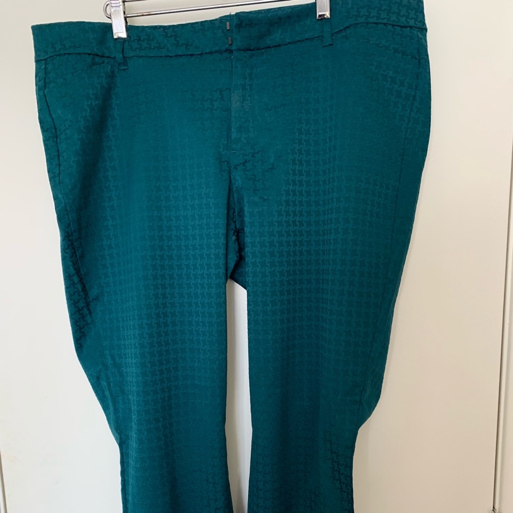 Old Navy Teal Brocade Pixie Pants Size 18
